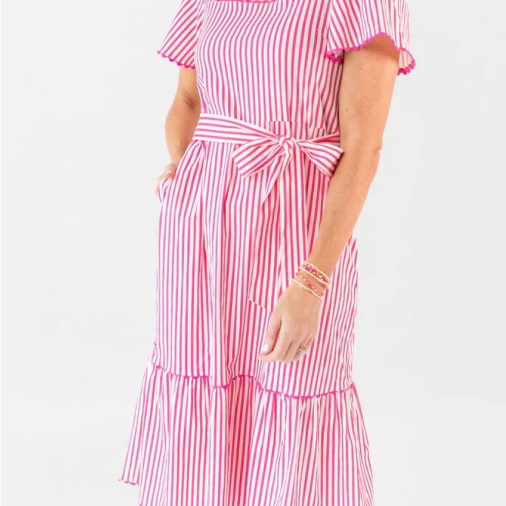 Pink Striped Dress
